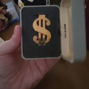 Gold Dollar Sign Money Clip